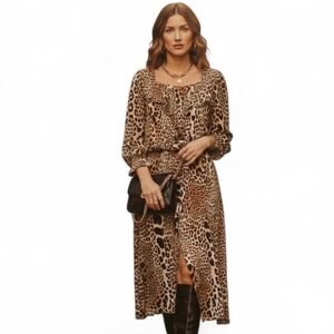 Peter Nygard Petites: Metropolitan Safari Mixed Animal Print 2 PC Set SZ M